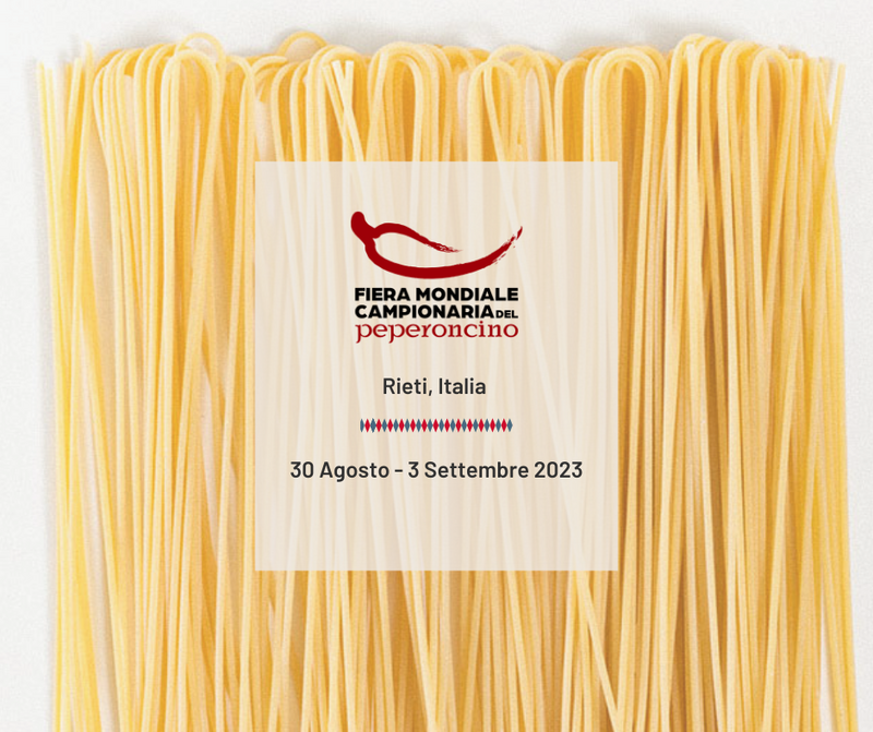 Pasta Mannetti agli show-cooking della Fiera Mondiale Campionaria del Peperoncino
