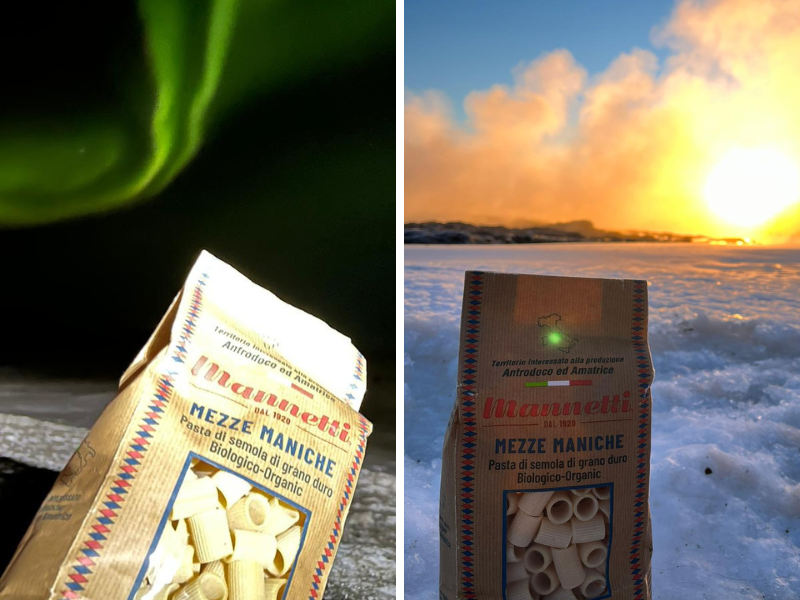 Borealis Carbonara con mezze maniche bio Mannetti